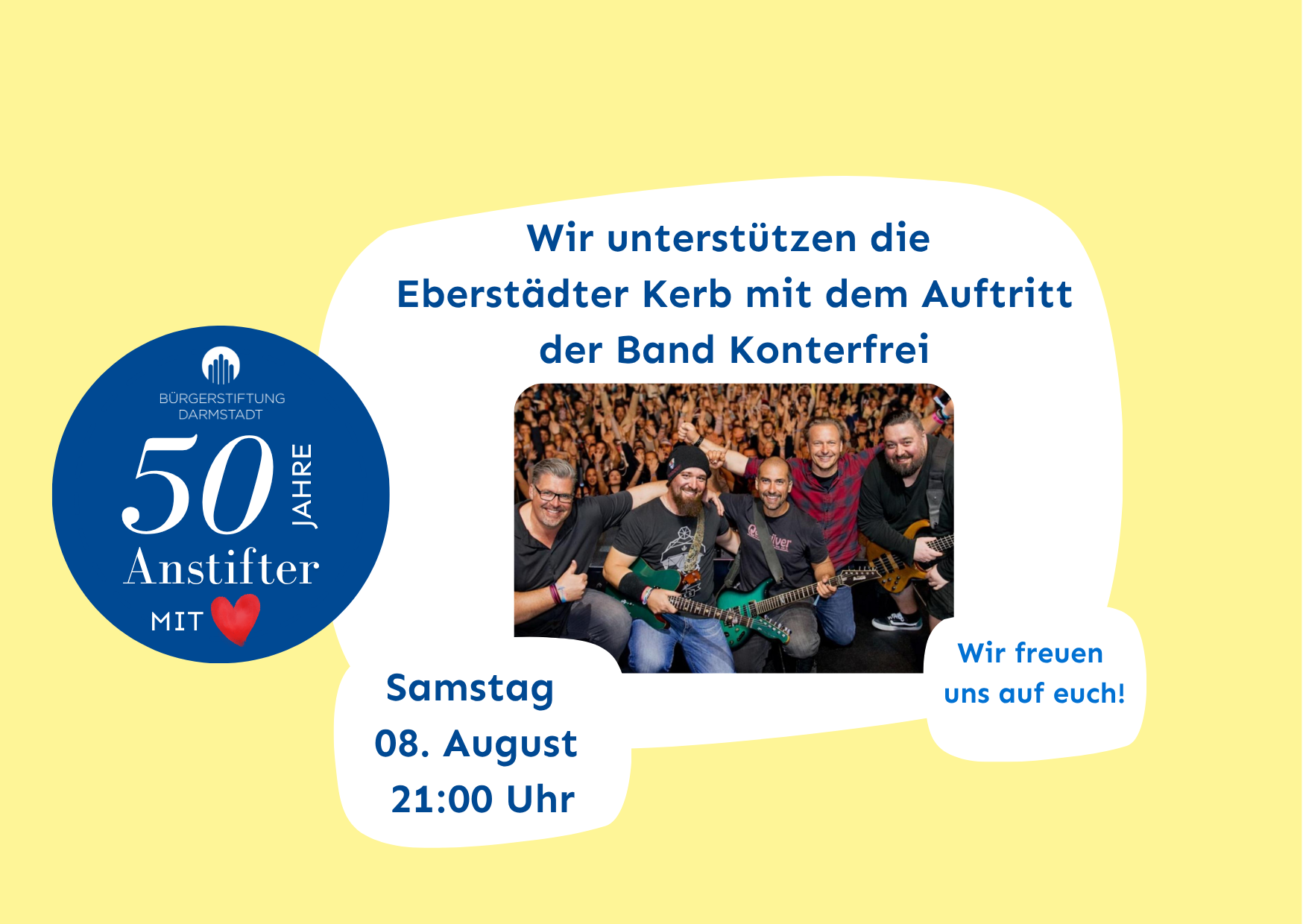 Konterfrei Band auf der Eberstädter Kerb