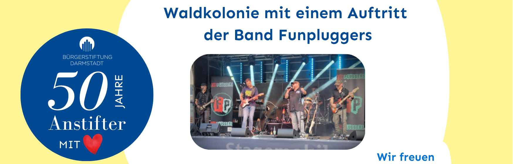 Band Funpluggers auf der Kerb in der Waldkolonie