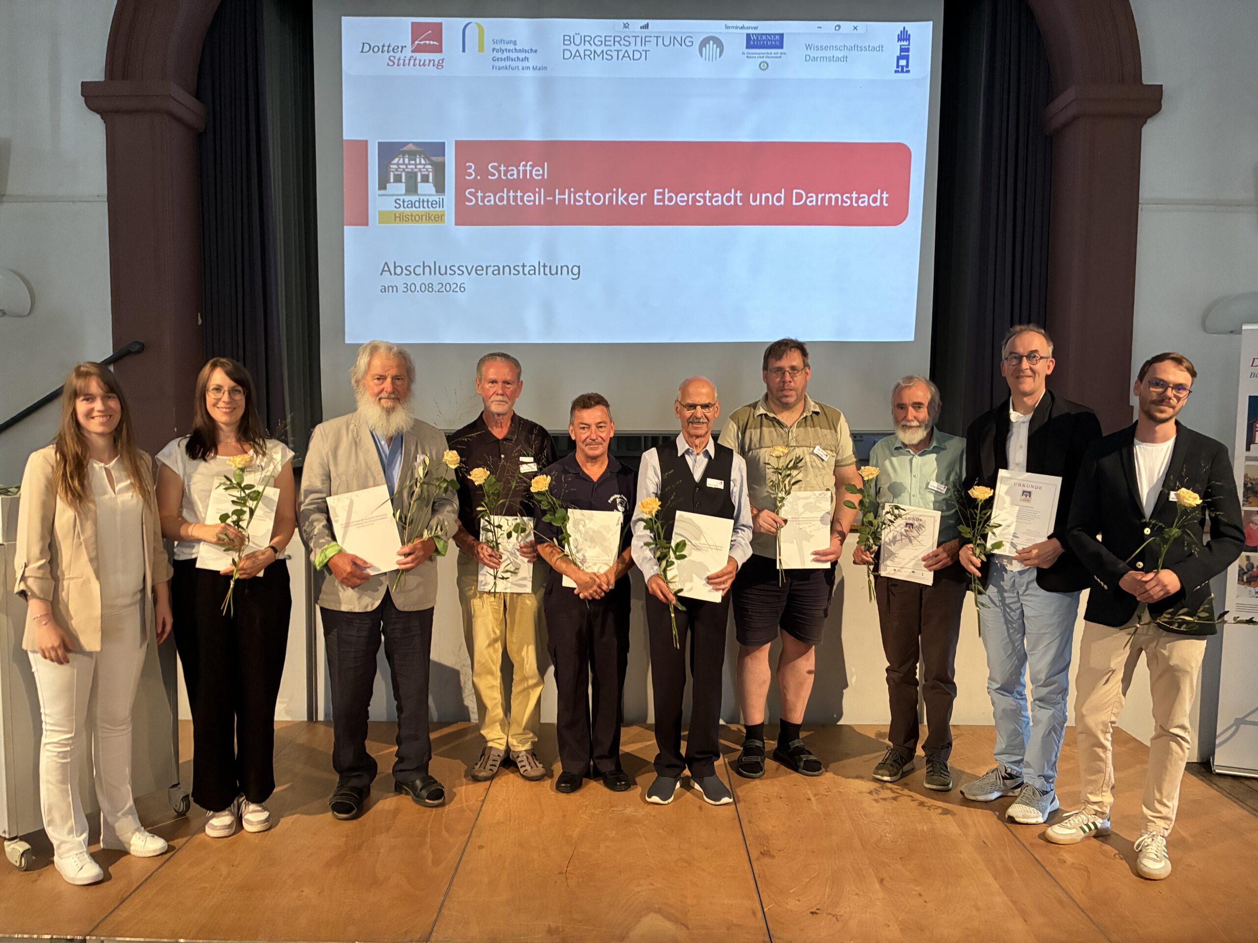 Erfolgreicher Abschluss der 3. Staffel „Stadtteil-Historiker Eberstadt und Darmstadt“
